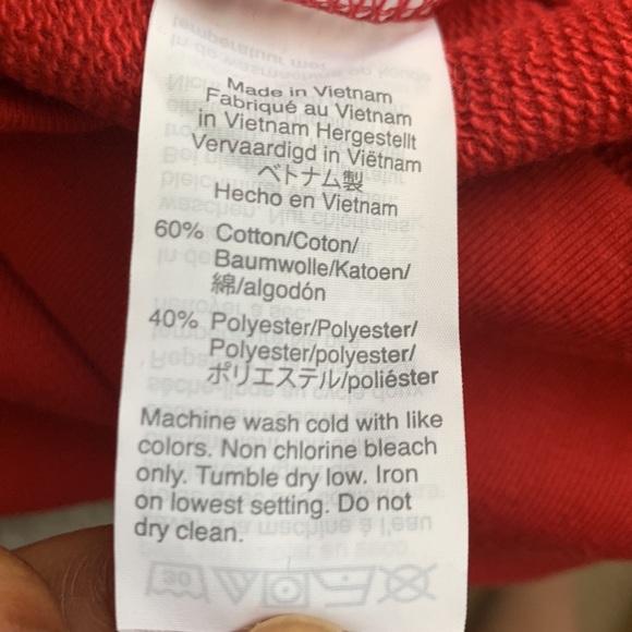 MADEWELL RED GRAPHIC APRES-SKI PLEAT LONG SLEEVE SWEATSHIRT - Picture 6 of 7